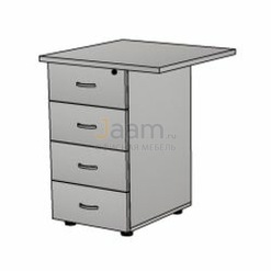 Мебель для персонала Офисная тумба приставная с замком ТФ216