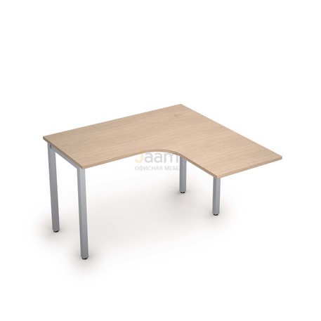 Мебель для персонала Стол криволинейный на металлических опорах правый 2М.129