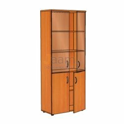 Мебель для персонала Офисный шкаф со стеклом пр./бронза ЛФ217