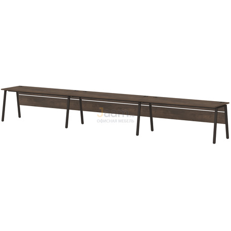 Мебель для персонала Линейный кластер на 3 рабочих места на металлокаркасе Т-153