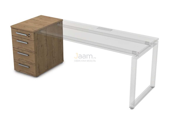 Мебель для персонала Офисная тумба приставная с ящиками 9Т.012