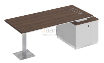 Кабинет руководителя Стол на опорной тумбе правый СИ 106пр