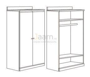 Мебель для гостиниц Гардероб с воротником R5801V