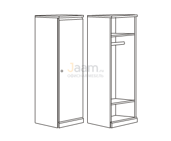 Мебель для гостиниц Гардероб правый R5701