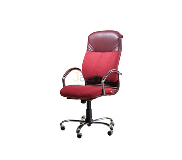 Кресло для руководителя Мара/П комб. Кожа нестандартная/база хром