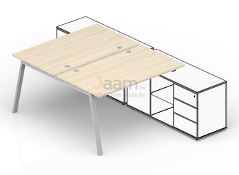 Мебель для персонала Составной стол для крепления к сервисным опорным тумбам (4 громмета) AR2TG126FU