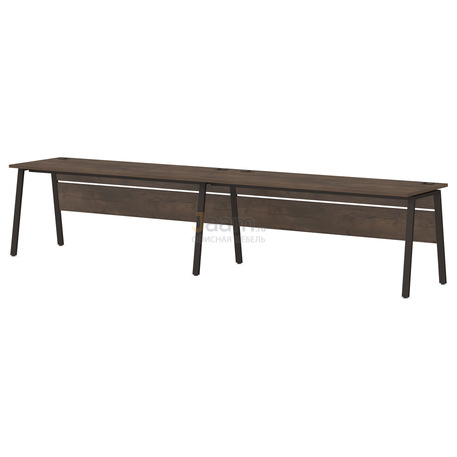 Мебель для персонала Линейный кластер на 2 рабочих места на металлокаркасе Т-149