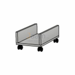 Мебель для персонала Подставка под системный блок на колесах ПФ009