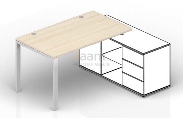 Мебель для персонала Стол для крепления к сервисной опорной тумбе (2 громмета) STG166FU