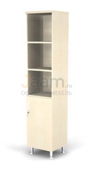Мебель для персонала Стеллаж полуоткрытый 5-ур., глухая R-дверь BR81.0503