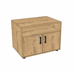 Мебель для персонала Офисная тумба для оргтехники Т56 PRO BLACK